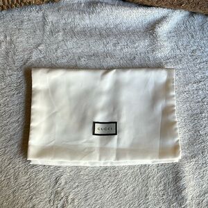 Gucci envelope style flap fold over dust bag